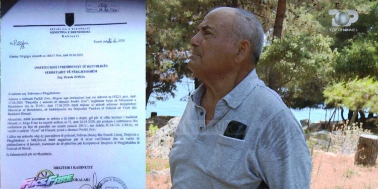 Çmenduri në Himarë, polici me djalin zaptojnë pronën e një qytetari, shteti bën sehir (VIDEO)