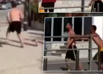 Shfaqet një tjetër ‘Mihal’ në Himarë, shihni çfarë i bën turistit të huaj (VIDEO)