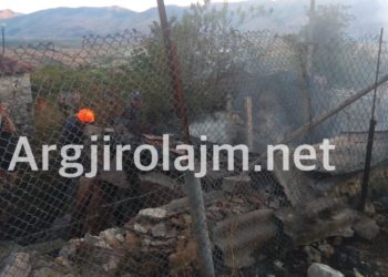 Zjarri në Libohovë, digjet banesa e emigrantit (FOTO)