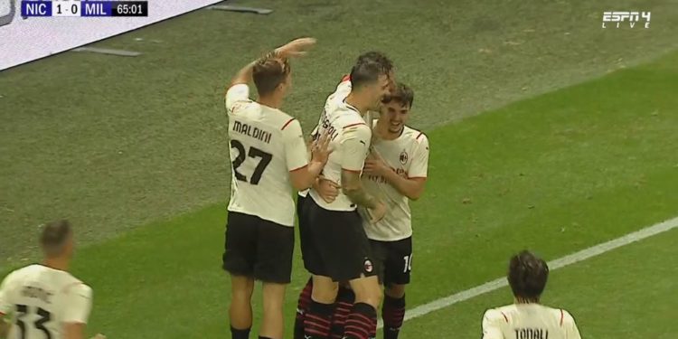 Milani ‘ngec’ në miqësoren me Nicën, Giroud e nis me gol