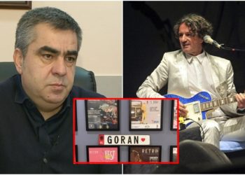 ‘Goran zemra ime’/ Blendi Gonxhe fansi më i madh i këngëtarit serb në Shqipëri, personalizon targën me emrin e artistit (FOTO)