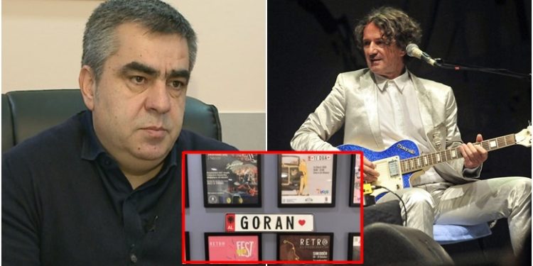 ‘Goran zemra ime’/ Blendi Gonxhe fansi më i madh i këngëtarit serb në Shqipëri, personalizon targën me emrin e artistit (FOTO)