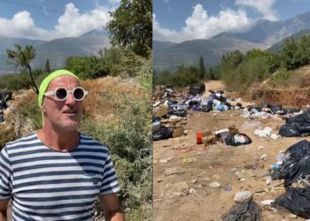 “Në jug të Shqipërisë, pirgu me plehra në rrugën e plazhit ku birra kushton 5 herë më shtrenjtë se në një kryeqytet europian” (VIDEO)