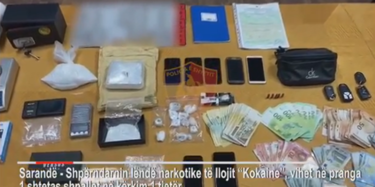 Zbardhet operacioni në Sarandë, arrestohet personi që përpunonte kokainë në garazh, shpallet në kërkim një tjetër (VIDEO)