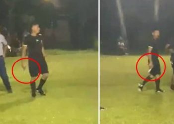 Ndodh edhe kështu, gjyqtari sulmohet nga tifozët, nxjerr pistoletën dhe qëllon