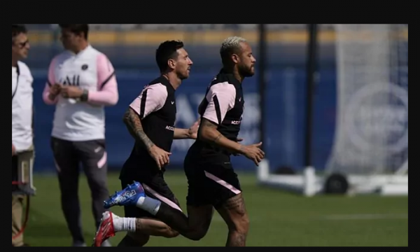 Messi dhe Neymar nuk u ndanë për asnjë moment në stërvitje