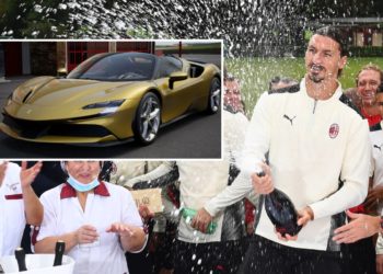 Ibra me 40 “yje”; çfarë feste gjatë natës. Dhe një Ferrari prej 500.000 € dhuratë vetes