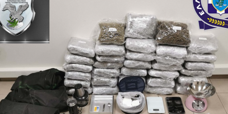 Kanabis, kokainë e armë, arrestohet shqiptari në Selanik dhe bashkëpunëtorja e tij moldave