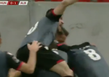 Spektakolare/ Shqipëria shënon ndaj Hungarisë, shihni golin e Brojës (VIDEO)