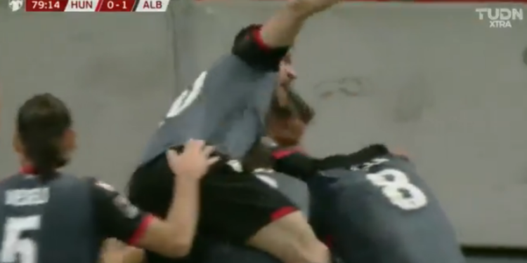 Spektakolare/ Shqipëria shënon ndaj Hungarisë, shihni golin e Brojës (VIDEO)