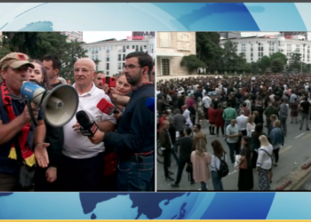 “Nuk jemi të varfër, jemi të vjedhur”, protestë kundër rritjes së çmimeve në Tiranë