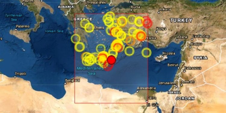 Tërmet i fuqishëm në Kretë, lëkundjet zgjasin më shumë se 20 sekonda