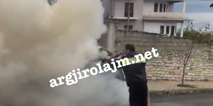 Merr flakë një makinë në Lazarat (FOTO)