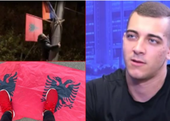 Hoqi flamujt shqiptarë në Beograd, i riu serb pranon fajin