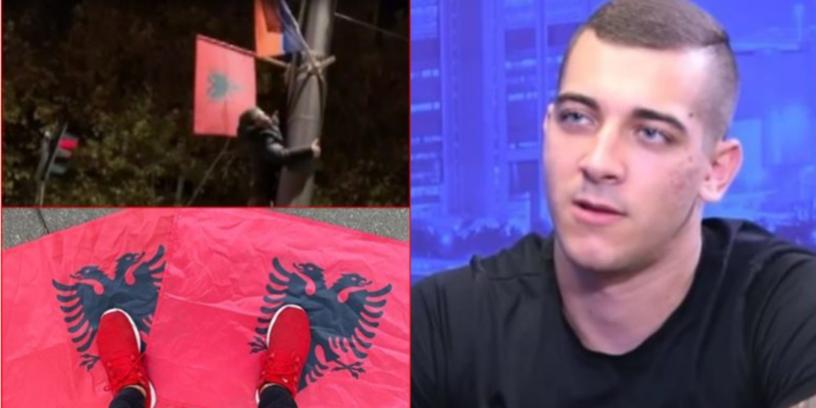 Hoqi flamujt shqiptarë në Beograd, i riu serb pranon fajin