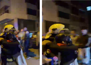 Pallati merr flakë, panik në Tiranë/ Shihni si i shpëtojnë zjarrfikësit fëmijët (VIDEO)