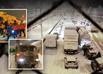 Dëbora në Athinë, prej më shumë se 22 orë mijëra makina qëndrojnë të bllokuara në “Attiki Odos”