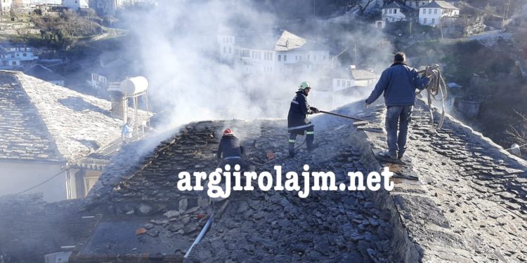 Zjarr në Gjirokastër, flakët përfshijnë një banesë në “Dunavat” (FOTO)