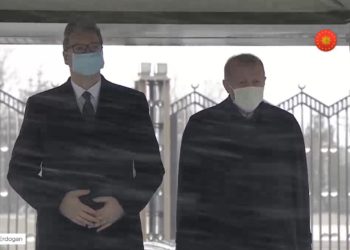 Pas vizitës në Shqipëri, Erdogan i organizon pritje madhështore Vuçiçit (VIDEO)