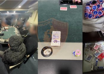 Mijëra paund, euro, çipsa e lekë, arrestohen 17 persona në Fier