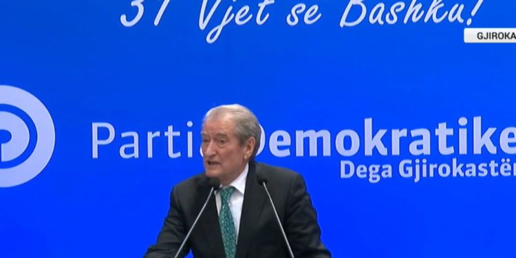 Berisha në Gjirokastër: Basha është simbol i dështimit, në 8 vite kaloi nga humbja në humbje