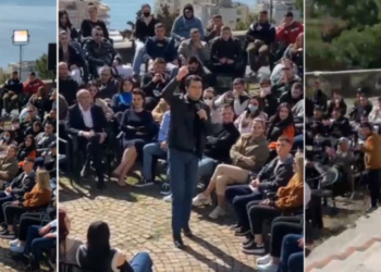 Nxehet Lulzim Basha, fluturon karrigen gjatë takimit me të rinjtë: Modeli vjetër e ka mendjen vetëm këtu (FOTO)