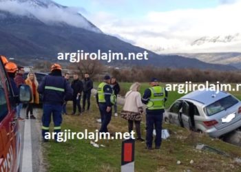 Aksident në aksin Gjirokastër-Tepelenë, dy të plagosur (FOTO)