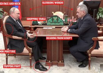 Fytyra e ënjtur dhe duart që dridhen/ Çfarë po ndodh me Vladimir Putin (VIDEO)