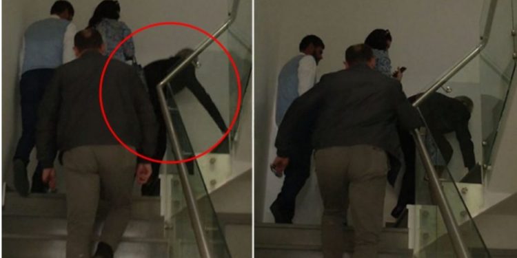 Berisha rrëzohet në shkallët e PD-së (VIDEO)