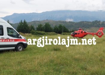 Aksidenti në Gjirokastër, shoferi i kamionit transportohet me helikopter drejt Tiranës në gjendje të rëndë (Emri)