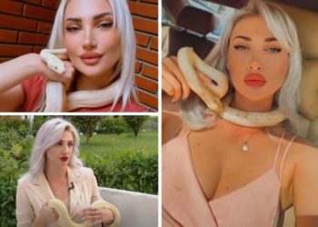 Njihuni me Anisën, policja seksi që jeton me një gjarpër: E kam si antistres, më kënaq… (VIDEO)