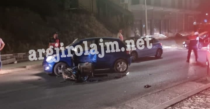 Përplasja e fuqishme te “NSHN”, plagoset motoristi në Gjirokastër
