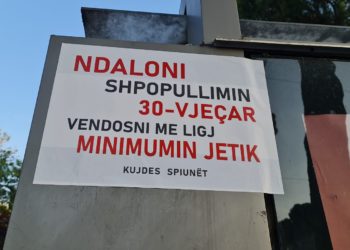 “Ndaloni shpopullimin 30-vjeçar”, ja pankarta që tërhoqi vëmendjen në protestë