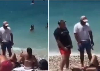 “Çohu ik nga këtu ose hajde paguaj çadrën”, çmenduri në Sarandë, përzënë turistët e huaj nga plazhi sepse ishin me peshqirët e tyre (VIDEO)