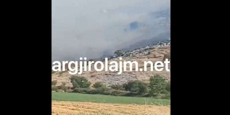 Zjarr i madh në Dropull, flakët rrezikojnë 4 fshatra (VIDEO)