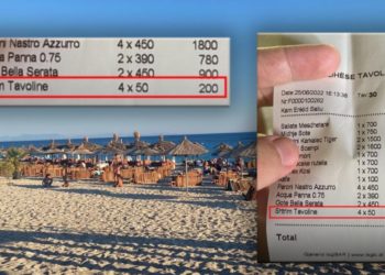 Tjetër çmenduri në jug të Shqipërisë, restoranti faturon 200 lekë… për të shtruar tavolinën. Plazhet janë pothuajse bosh