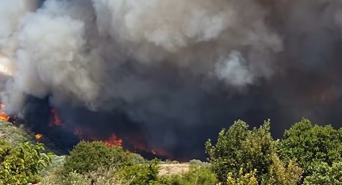 Zjarr i frikshëm në Greqi, evakuohen banorët e dy fshatrave (VIDEO)
