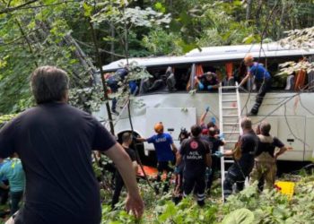 E rëndë në Turqi/ Përmbyset autobusi me turistë, 5 të vdekur dhe 38 të plagosur (VIDEO)