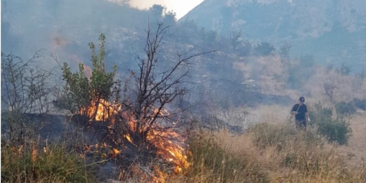 Gjirokastër, vatër zjarri në Lunxhëri (VIDEO)