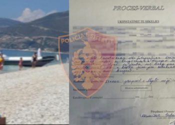 Polica bllokon gomonen që doli në breg në Borsh, gjobë të majme drejtuesit