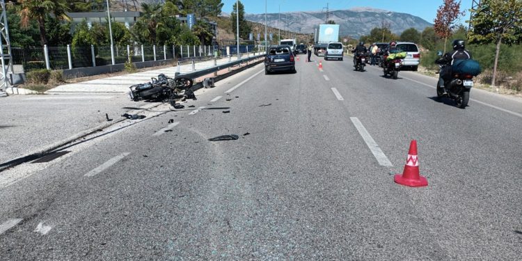 Pamje nga aksidenti në Gjirokastër, plagoset 32-vjeçari (FOTO)