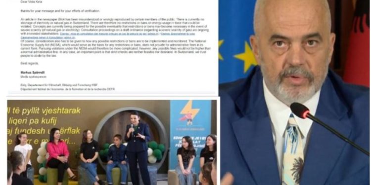 “Burg kush mban kondicionerin mbi 19 gradë”, Zvicra e mohon, Rama tërhiqet: Rashë viktimë!