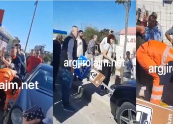 Aksident në Gjirokastër, përplasen dy makina të lagjja “Punëtore”, plagoset një grua (VIDEO)