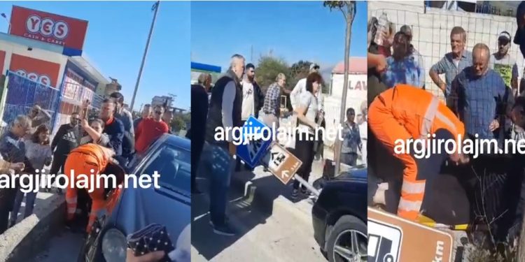 Aksident në Gjirokastër, përplasen dy makina të lagjja “Punëtore”, plagoset një grua (VIDEO)