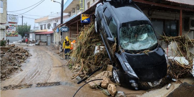 Pamje shokuese nga Greqia, përmbytje të frikshme në Kretë (FOTO)