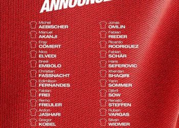 Tre shqiptar në listë, Zvicra publikon emrat e lojtarëve që jenë në Botëror