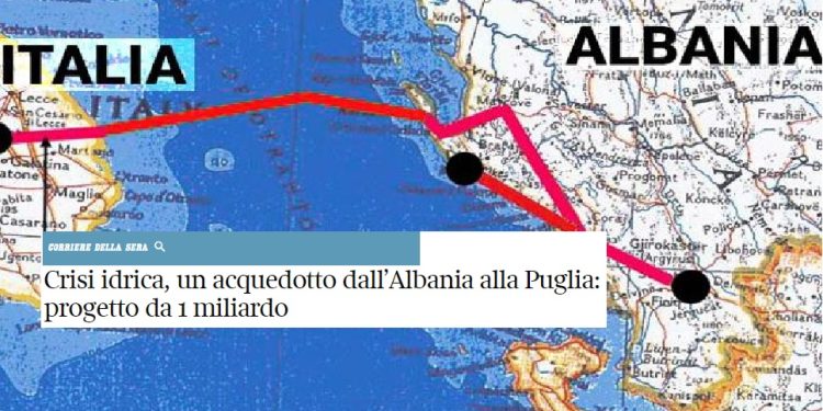 Italia kërkon ujë nga Shqipëria, tubacioni nga Gjirokastra në Salento, projekti në zyrën e Ramës