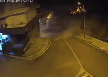 Pamje të rënda, shihni si shpërthen me tritol hoteli në Sarandë (VIDEO)