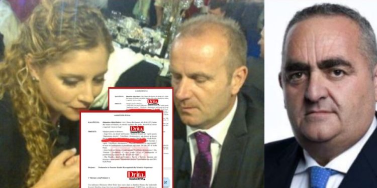 Beleri kallëzon në SPAK Olta Xhaçkën me bashkëshortin dhe kryetarin e bashkisë Himarë