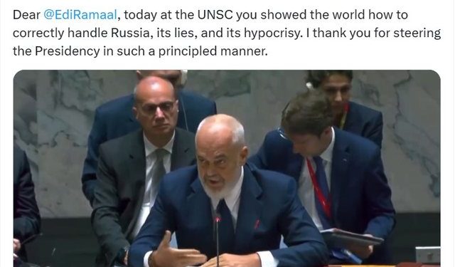 Zelenski ngre në qiell Edi Ramën në OKB: I tregove botës, si duhet të trajtohet Rusia!